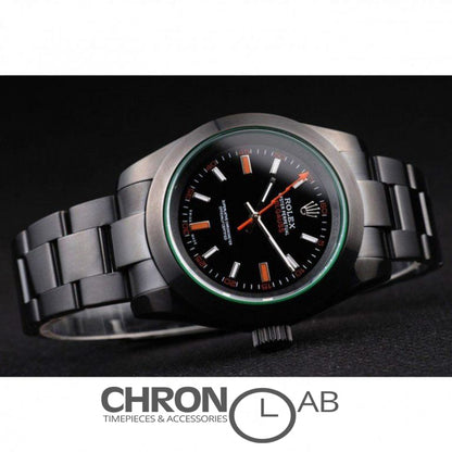 Milgauss PRL05090290 Pro-Hunter Tinted Green Saphire Black Dial