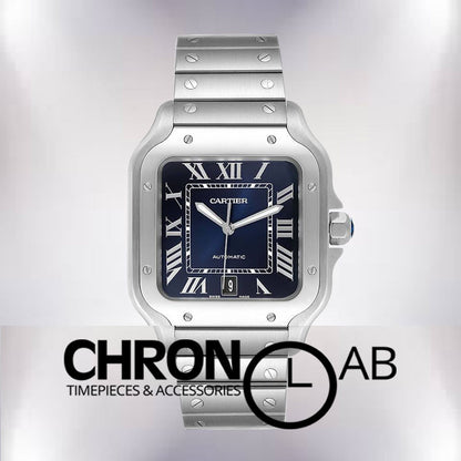 Santos 39mm Men's WSSA0030 Blue Dial