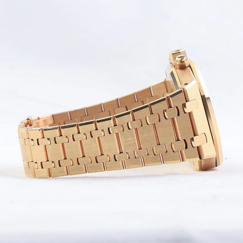 Royal Oak Rose Gold Black Dial Chronograph 41mm
