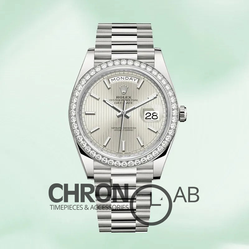 Day-Date 40mm Men’s 228349SSP Silver Jubilee Bracelet Clone