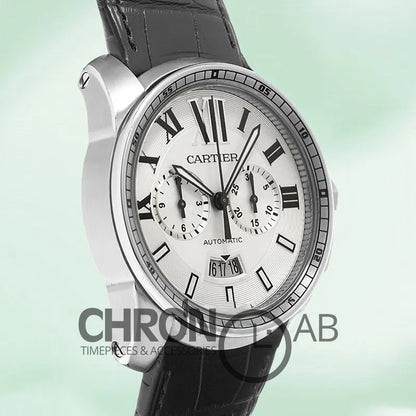 Calibre W7100046 42mm Men’s Leather Strap