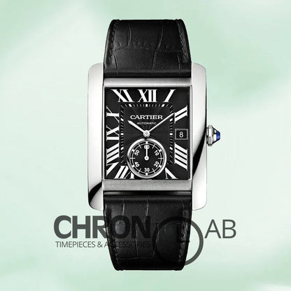 Tank MC 36mm W5330004 Men’s Silver Leather Strap