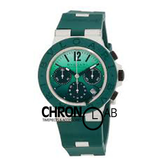 Aluminium Capri Edition Chronograph Green Dial Men's Watch
