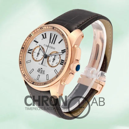 Calibre 42mm W7100044 Men’s Quartz Rose Gold