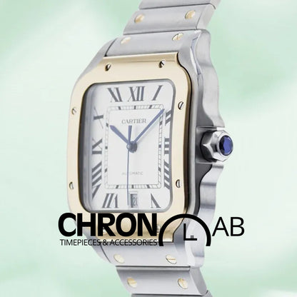 Santos 39mm W2SA0009 Men’s Automatic White Dial