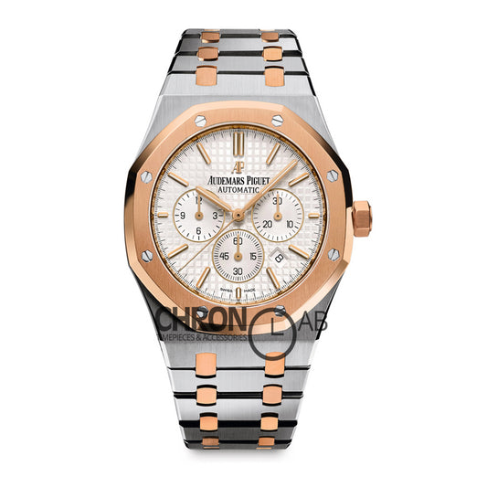 Royal Oak 15400 Two Tone Gold White Dial