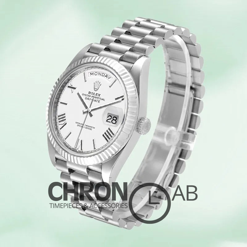 Day-Date 40mm Men’s m228236-0010 Silver Clone