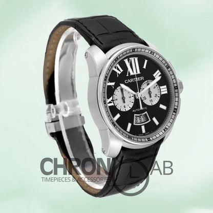 Calibre 42mm W7100060 Men’s Quartz Leather Strap