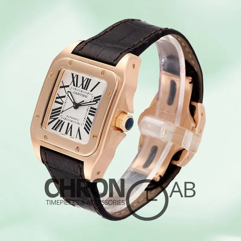 Santos 39mm Men’s W20108Y1 Rose Gold