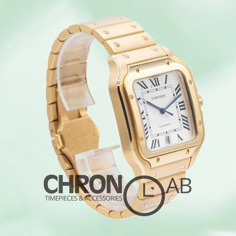 Santos WGSA0029 Men’s 39mm Bracelet White Dial