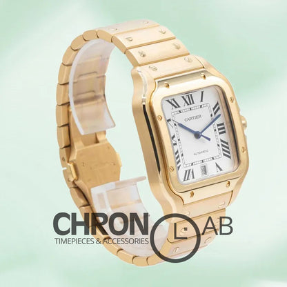 Santos WGSA0029 Men’s 39mm Bracelet White Dial