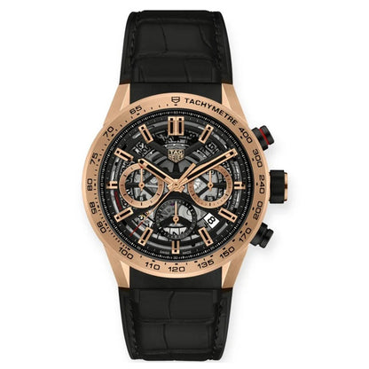 Carrera Chronograph 43mm Rubber Strap
