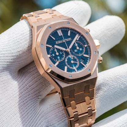 Royal Oak 26240OR.OO.1320OR.05 Rose Gold Blue Dial  41mm