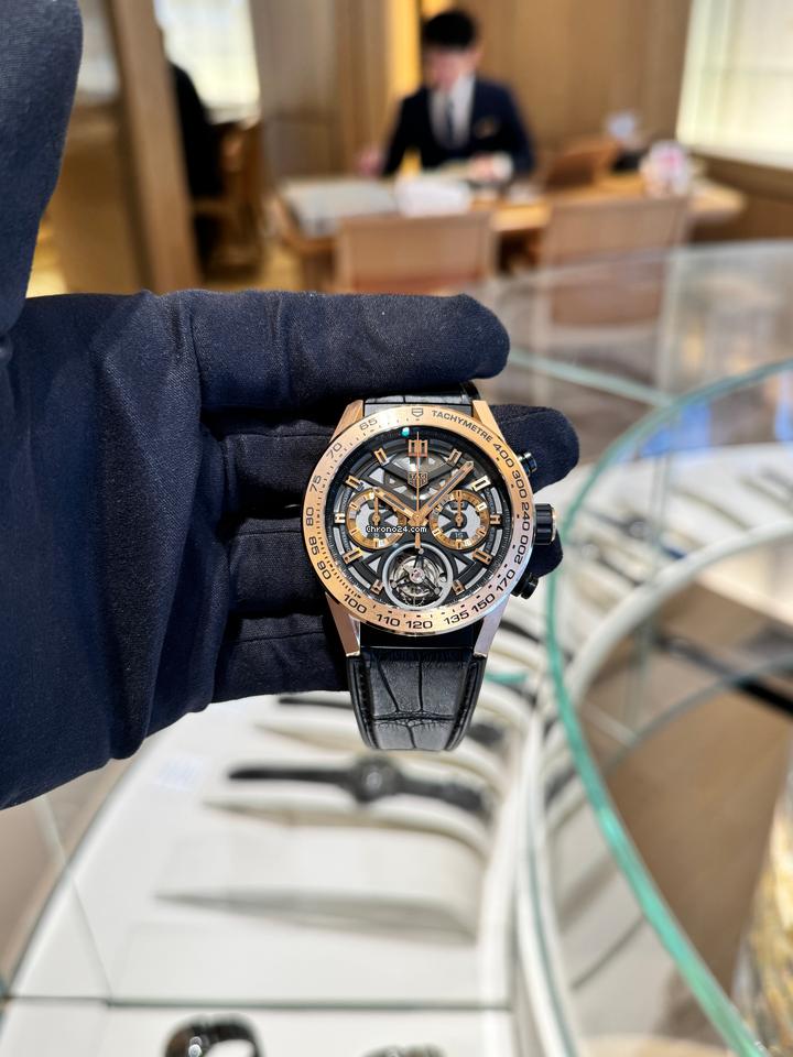 Carrera Chronograph 43mm Rubber Strap