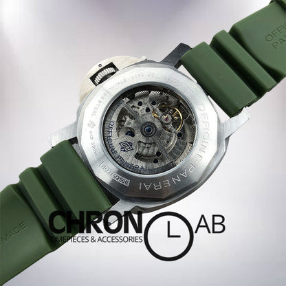 Submersible PAM01055 Men's 47mm Silver-tone Green Dial