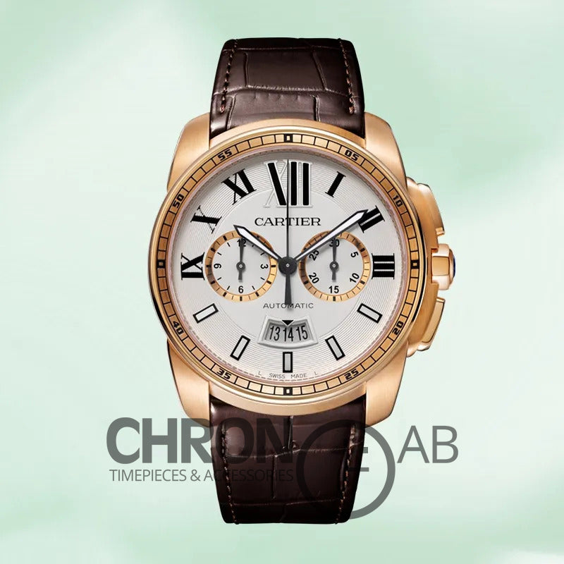 Calibre 42mm W7100044 Men’s Quartz Rose Gold