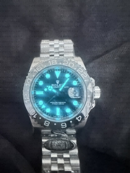 Rolex GMT-Master II 40mm 126710GRNR-0003 "Bruce Wayne" Grey/Black Ceramic Bezel 904L Steel Jubilee Clean Factory V3  VR3285