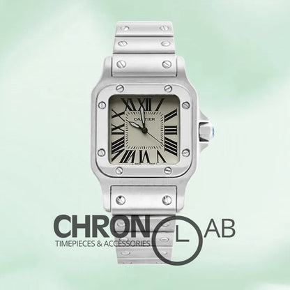 Santos Ladies 28mm W20056D6 Quartz Silver