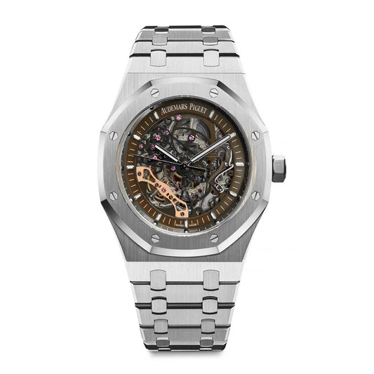 Royal Oak Skeleton 44mm Mavi Kadran Brawn Dial