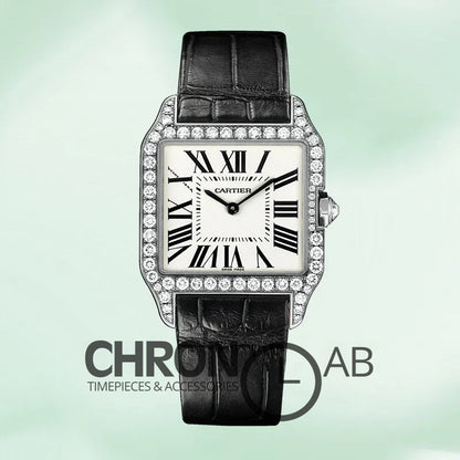 Santos Ladies 33mm WH100251 Silver Quartz