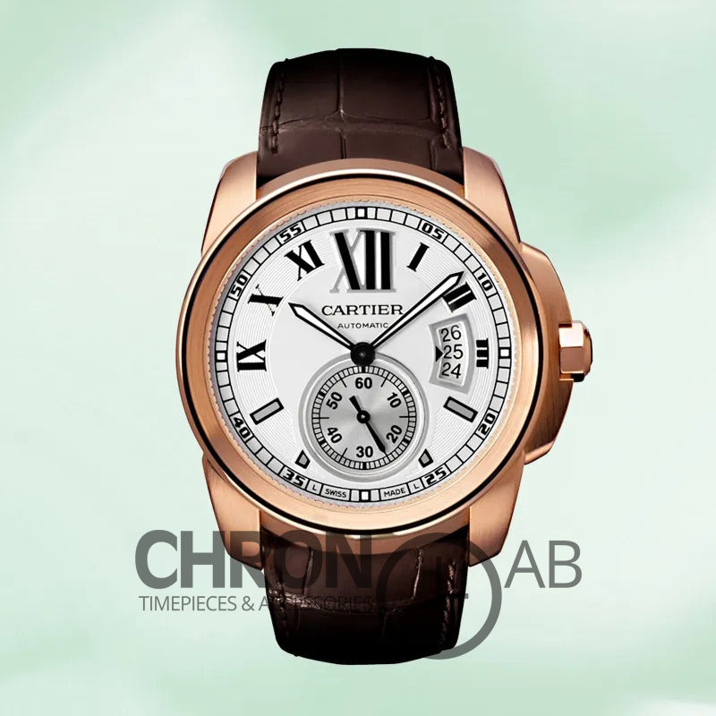 Calibre Men’s W7100009 42mm Leather Strap