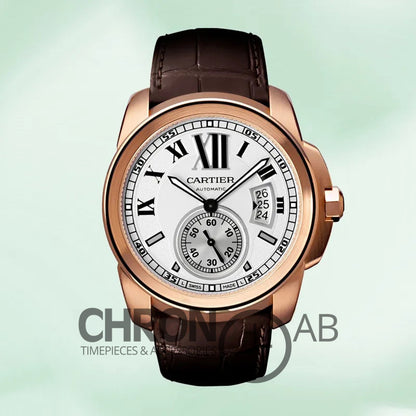 Calibre Men’s W7100009 42mm Leather Strap