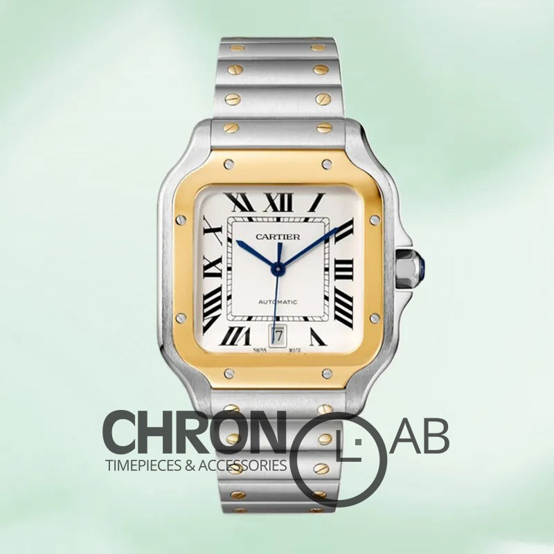Santos 39mm W2SA0009 Men’s Automatic White Dial