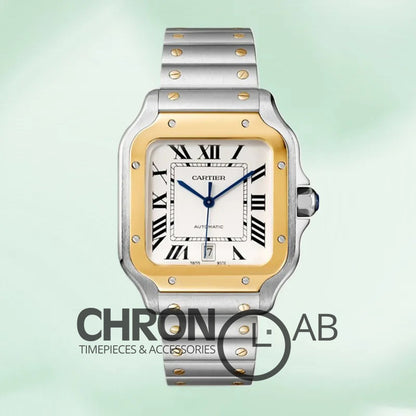 Santos 39mm W2SA0009 Men’s Automatic White Dial