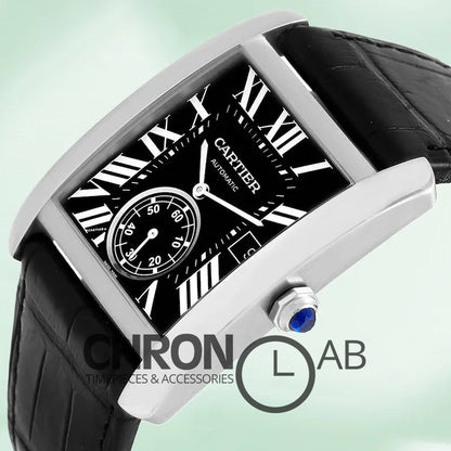 Tank MC 36mm W5330004 Men’s Silver Leather Strap