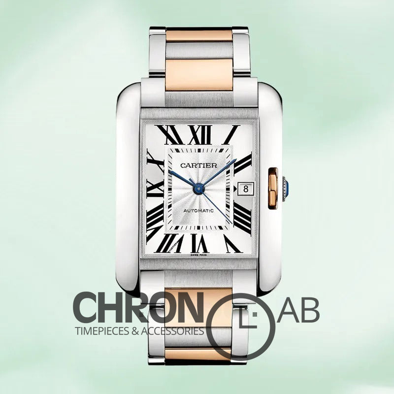 Tank Anglaise Men’s W5310006 36mm Silver-tone Quartz