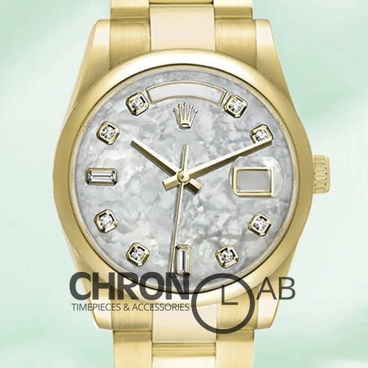 Day-Date 36mm 118208  Pearl Dial Clone