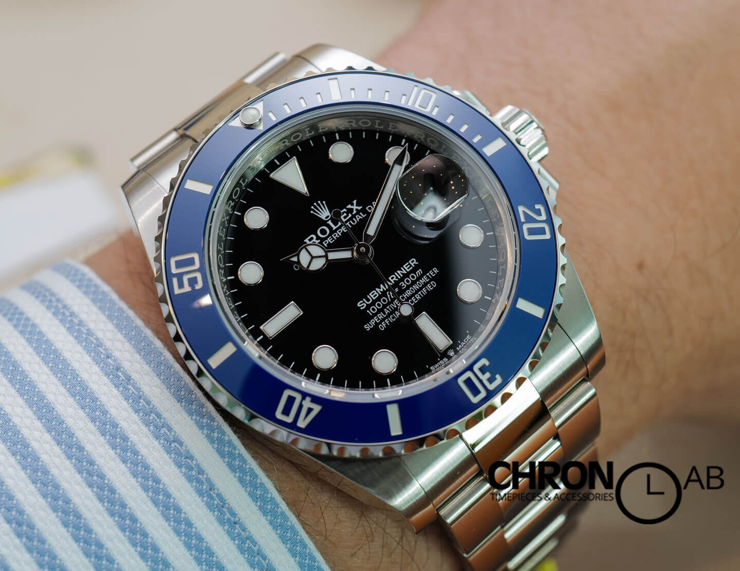 Submariner 126619LB ‘Smurf’ Blue Ceramic in Black Dial