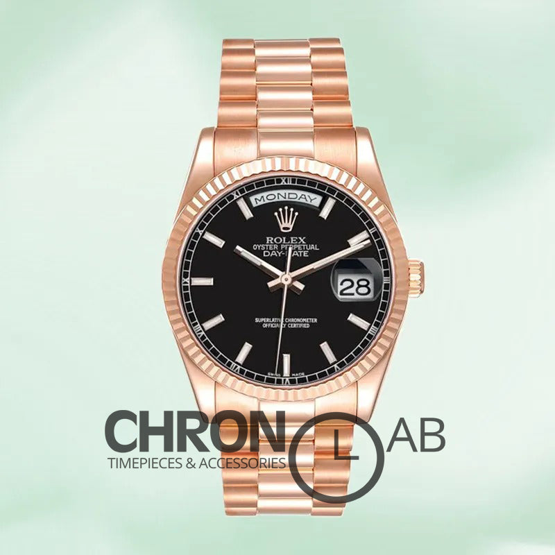 Day-Date 36mm 118235 Men’s Automatic Rose Gold Clone