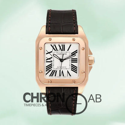 Santos 39mm Men’s W20108Y1 Rose Gold