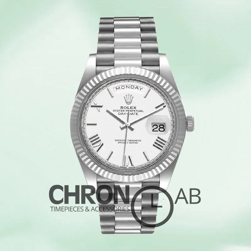 Day-Date 40mm Men’s m228236-0010 Silver Clone