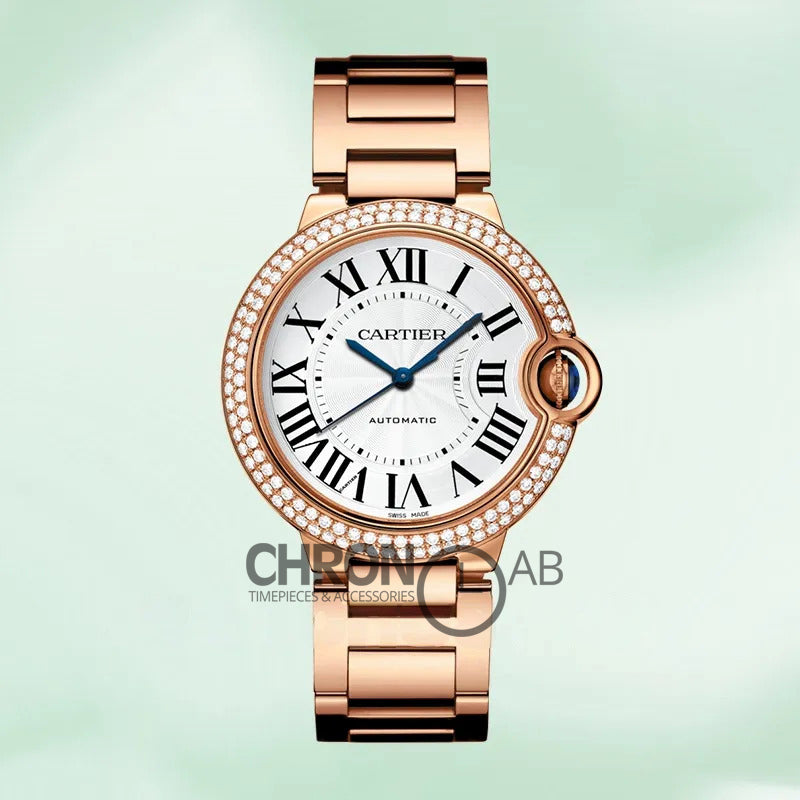 Ballon Bleu WJBB0067 Ladies 36mm Bracelet Rose Gold-tone