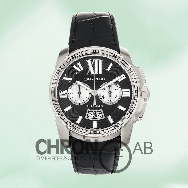 Calibre 42mm W7100060 Men’s Quartz Leather Strap