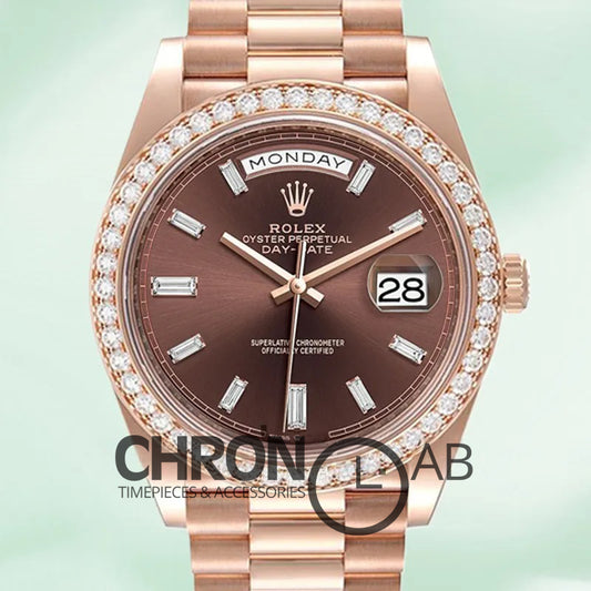 Day-Date 40mm Men’s m228345rbr-0006 Rose Gold Clone