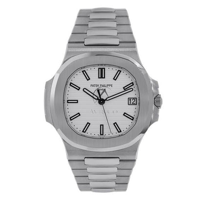 Nautilus 5711/1A-010, Steel, White Index Dial, 40 mm
