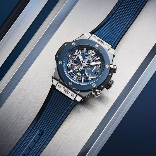 Hublot Big Bang Unico Titanium Blue Ceramic 421.NL.5170.RX, 44mm