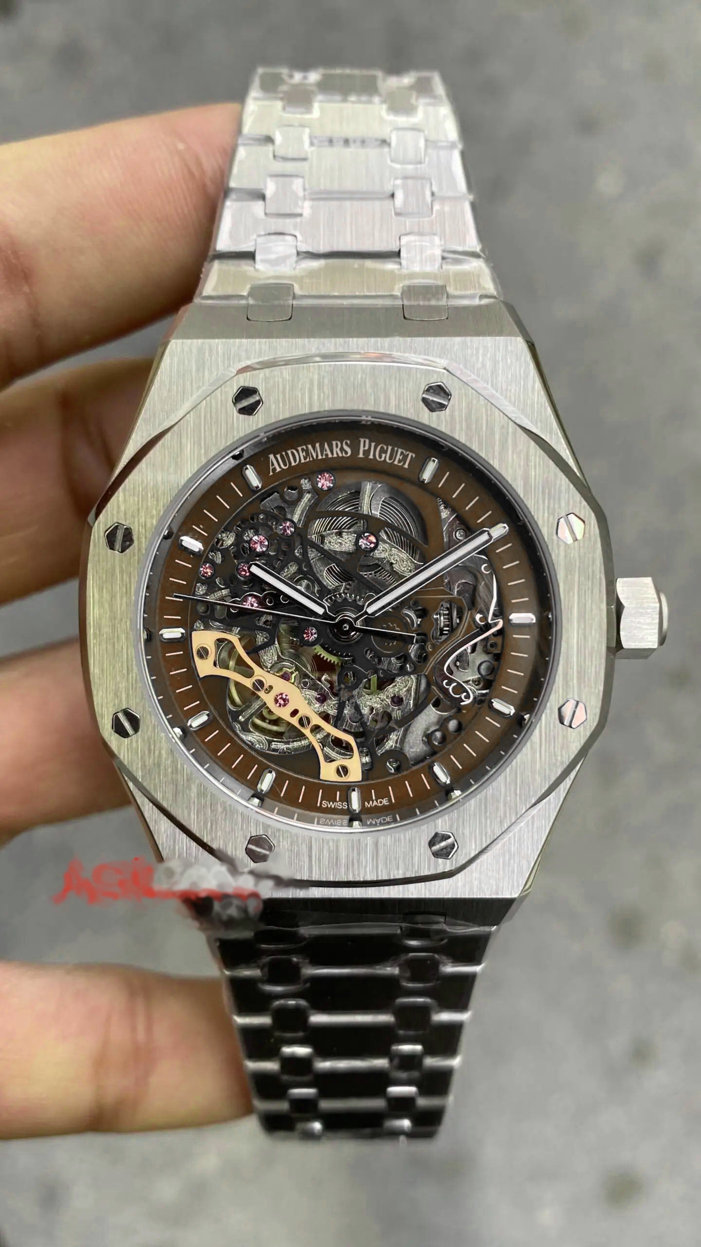 Royal Oak Skeleton 44mm Mavi Kadran Brawn Dial