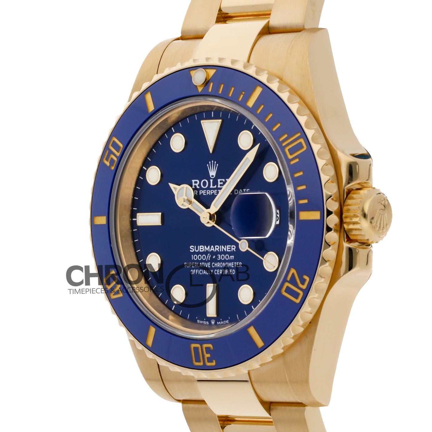 Submariner 126613LB Blue Ceramic in Yellow Gold