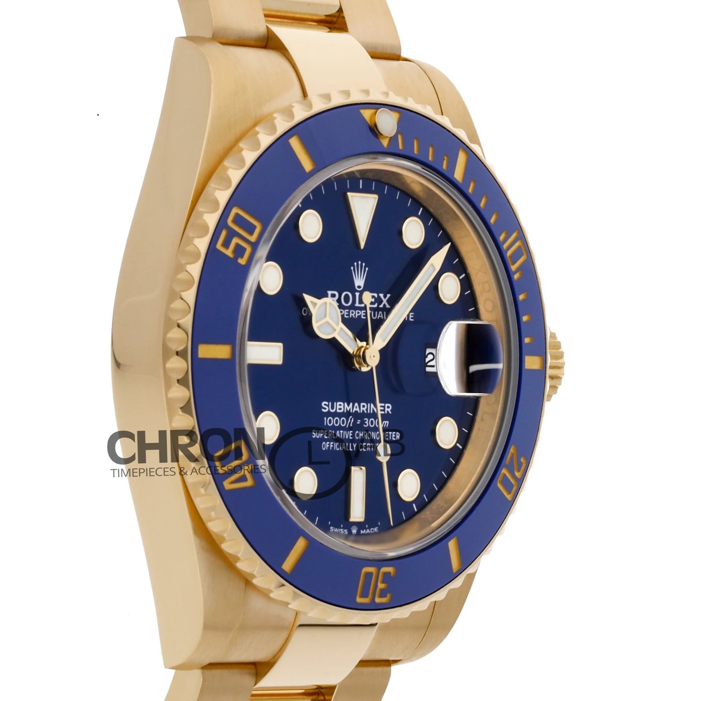 Submariner 126613LB Blue Ceramic in Yellow Gold