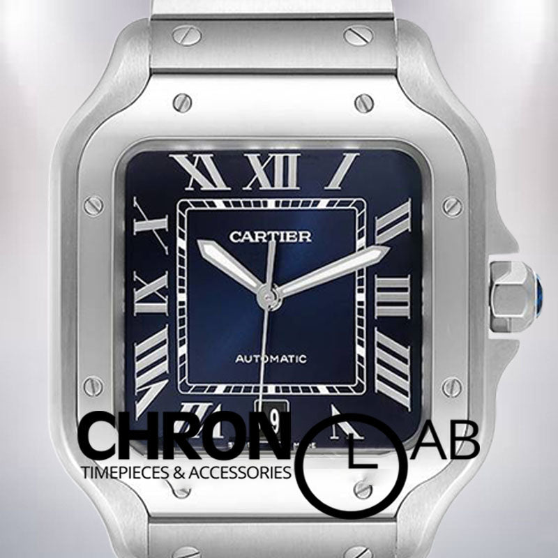Santos 39mm Men's WSSA0030 Blue Dial