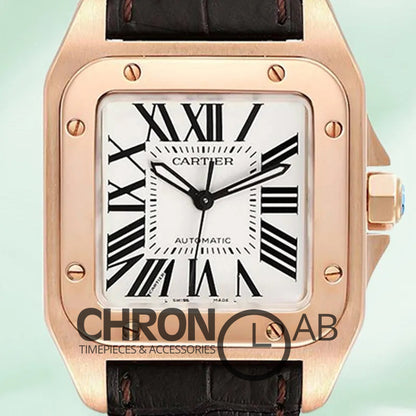 Santos 39mm Men’s W20108Y1 Rose Gold