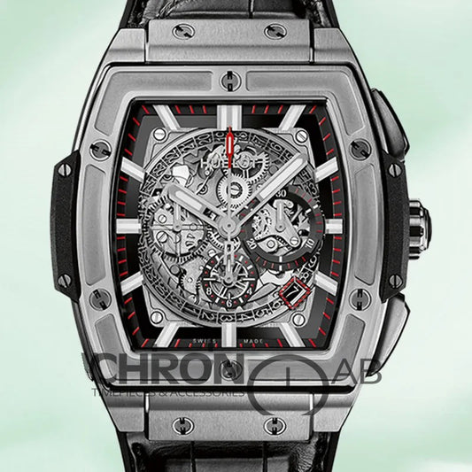 Spirit Of Big Bang 601.NX.0173.LR 44mm Men Skeleton Dial Silver