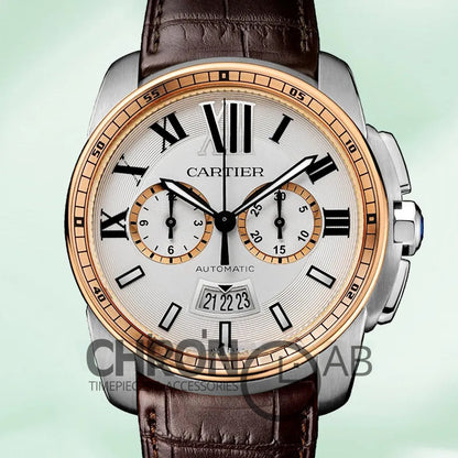 Calibre Men’s 42mm W7100043 Quartz Silver-tone