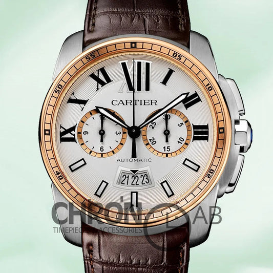 Calibre Men’s 42mm W7100043 Quartz Silver-tone