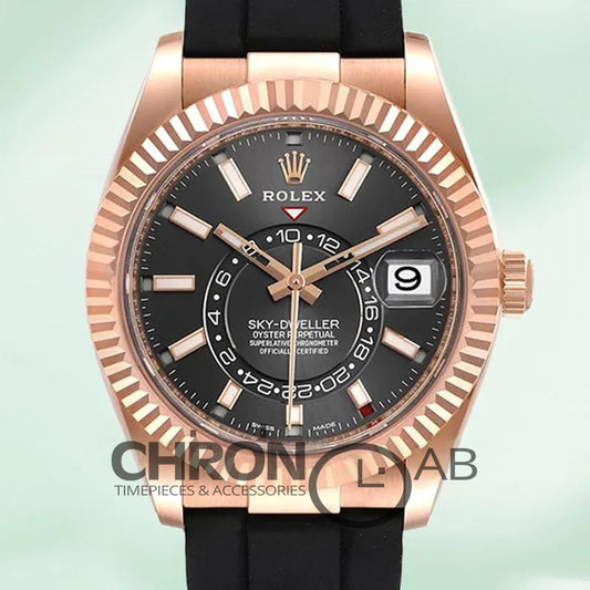 Sky-Dweller M326235-0006 42mm Men’s Rubber Band Clone