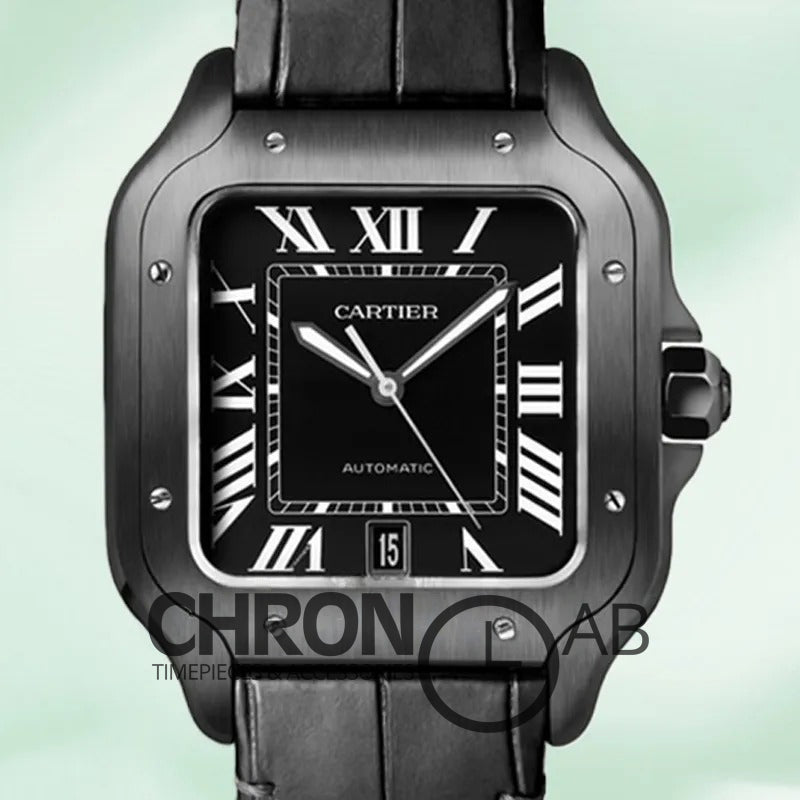 Santos WSSA0039 39mm Men’s Leather Strap Automatic